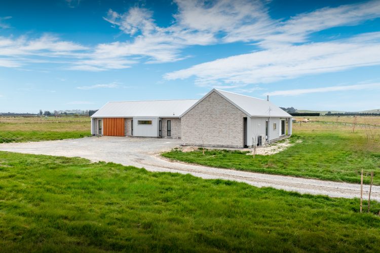 Architecturally designed rural brick 4 bedroom home Cust North Canterbury