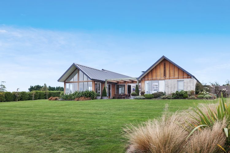 Architecturally designed large home overlooking lake in Pegasus Christchurch